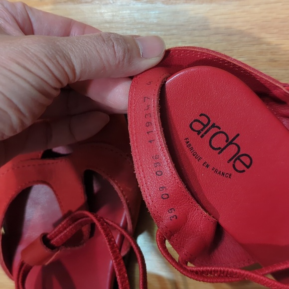 Arche leather sandals. Made in France - Picture 6 of 8